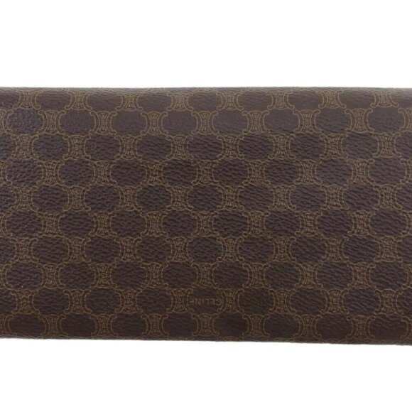 Celine long wallet macadam beige PVC x leather Authentic USED - Picture 2 of 11